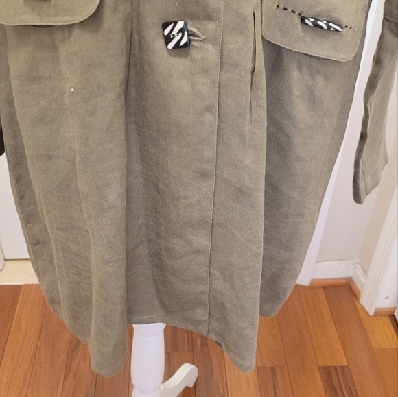 100%linen jacket By Animal sleeves long - Picture 7 of 12